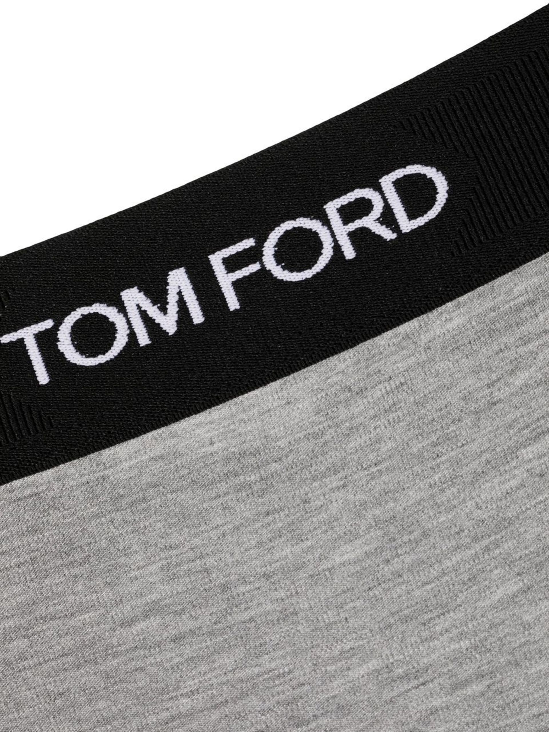 Tom Ford Logo Waistband Bra - Grey