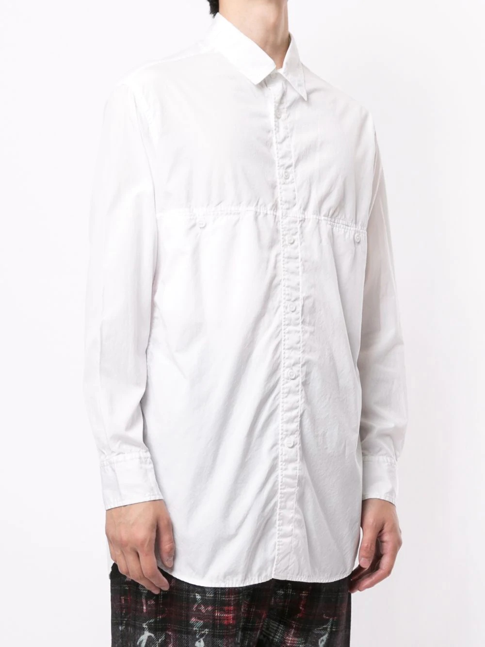 chest pocket cotton shirt - 3