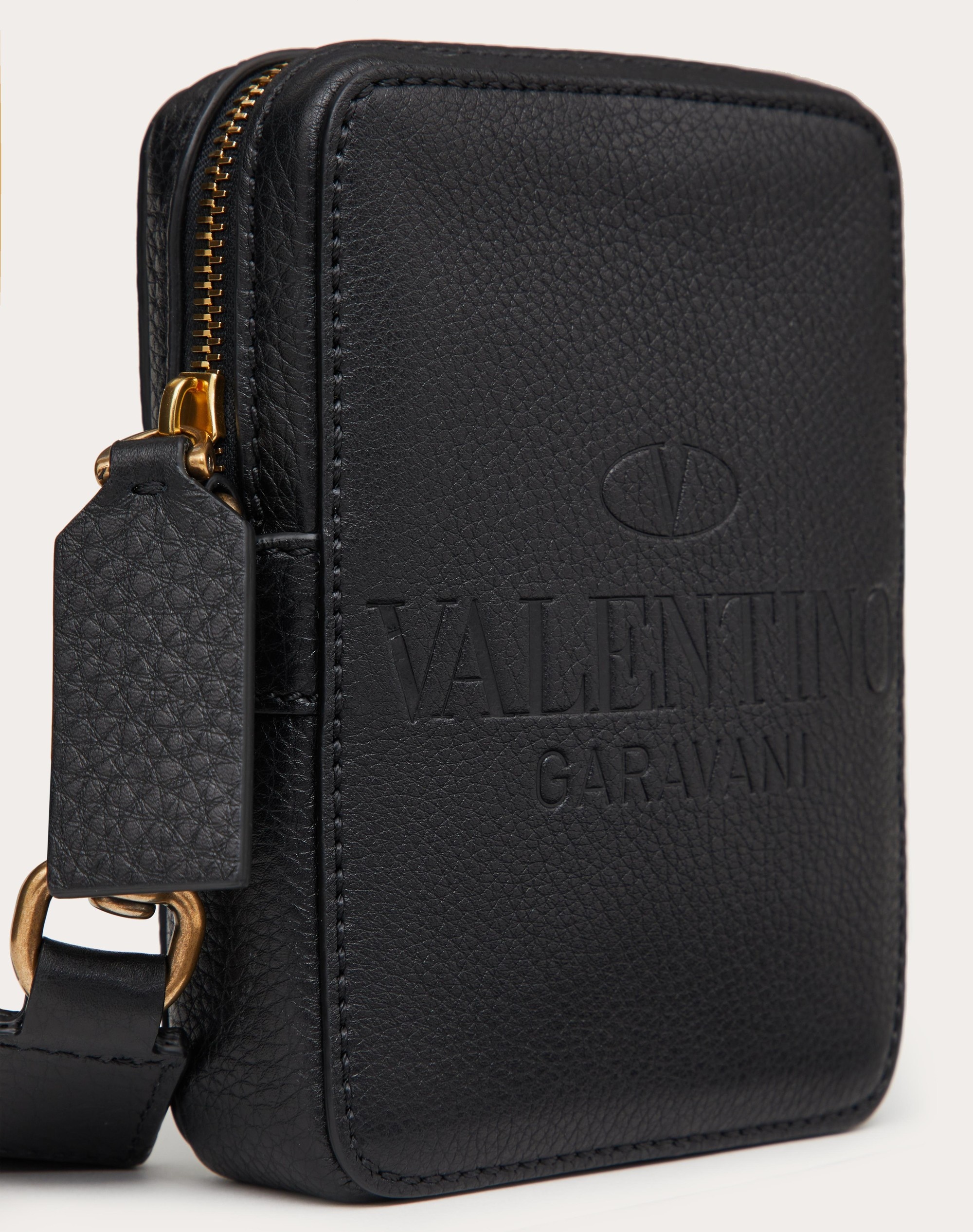 SMALL VALENTINO GARAVANI IDENTITY LEATHER CROSSBODY BAG - 5
