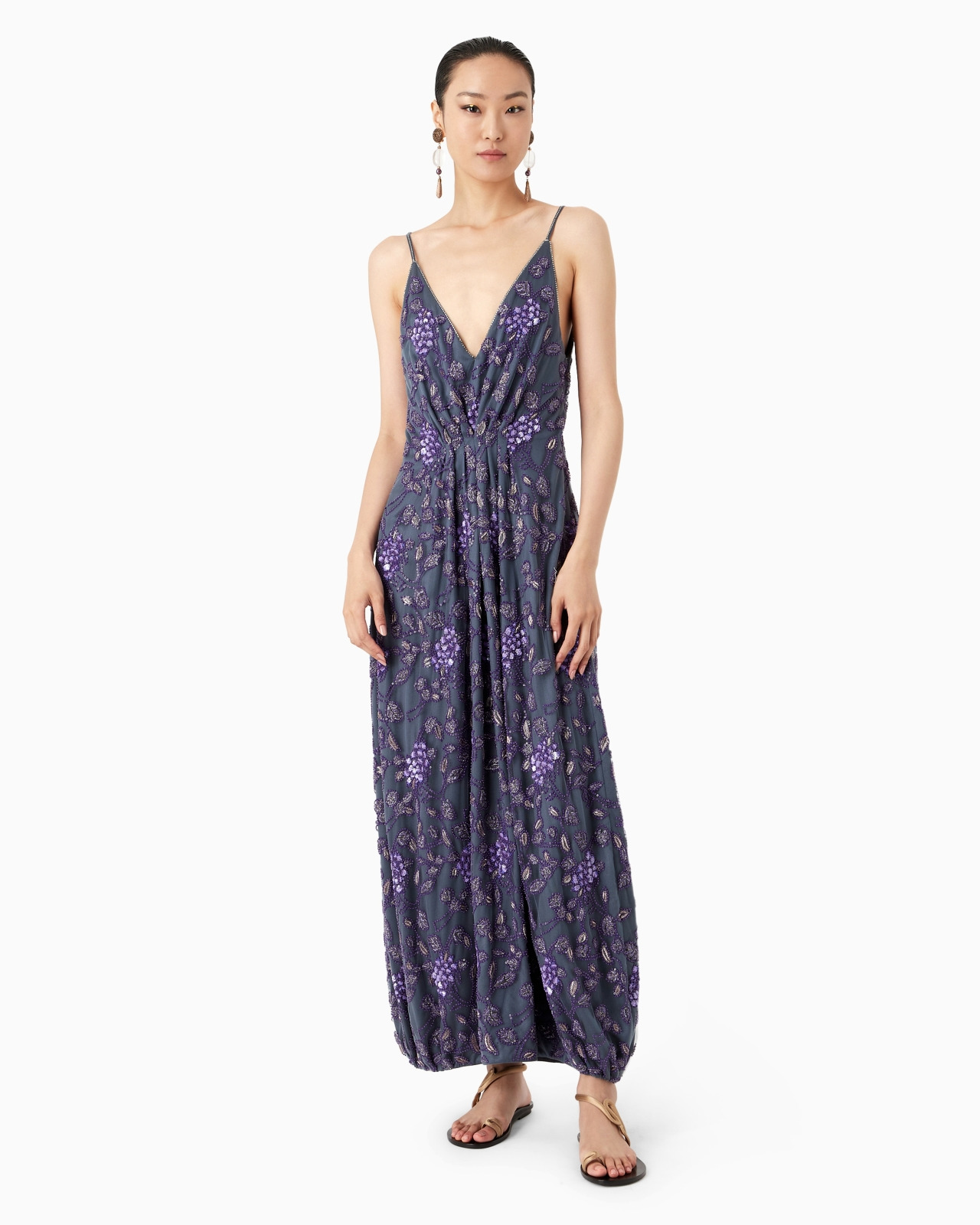 Embroidered long dress - 2