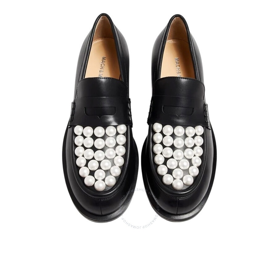 Mach & Mach Sirene Pearl-Embellished Loafers - 2