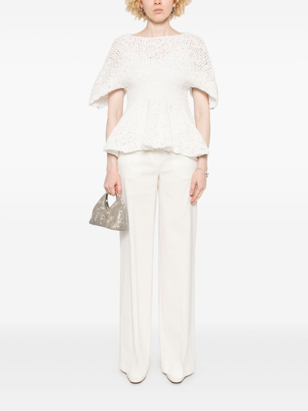 creased tailored trousers - 2
