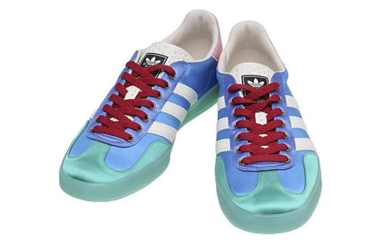 (WMNS) adidas x Gucci Gazelle 'Light Blue Silk' 707867-U7R10-3660 - 2