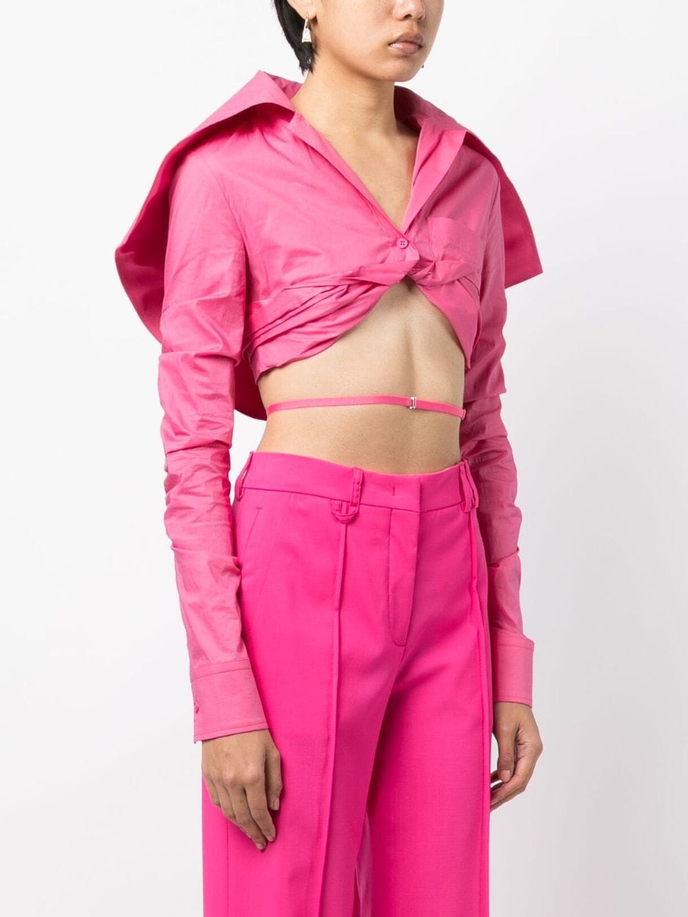 La Chemise Meio cropped shirt - 3