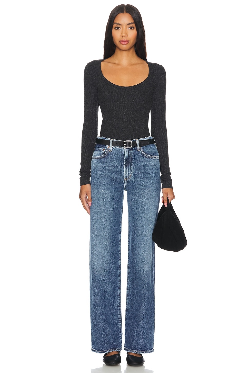 Harper Mid Rise Relaxed Straight - 5