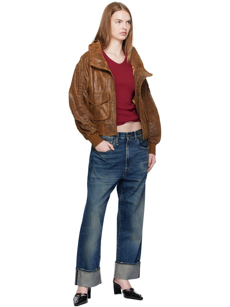 R13 Blue Cuffed X-BF Jeans outlook