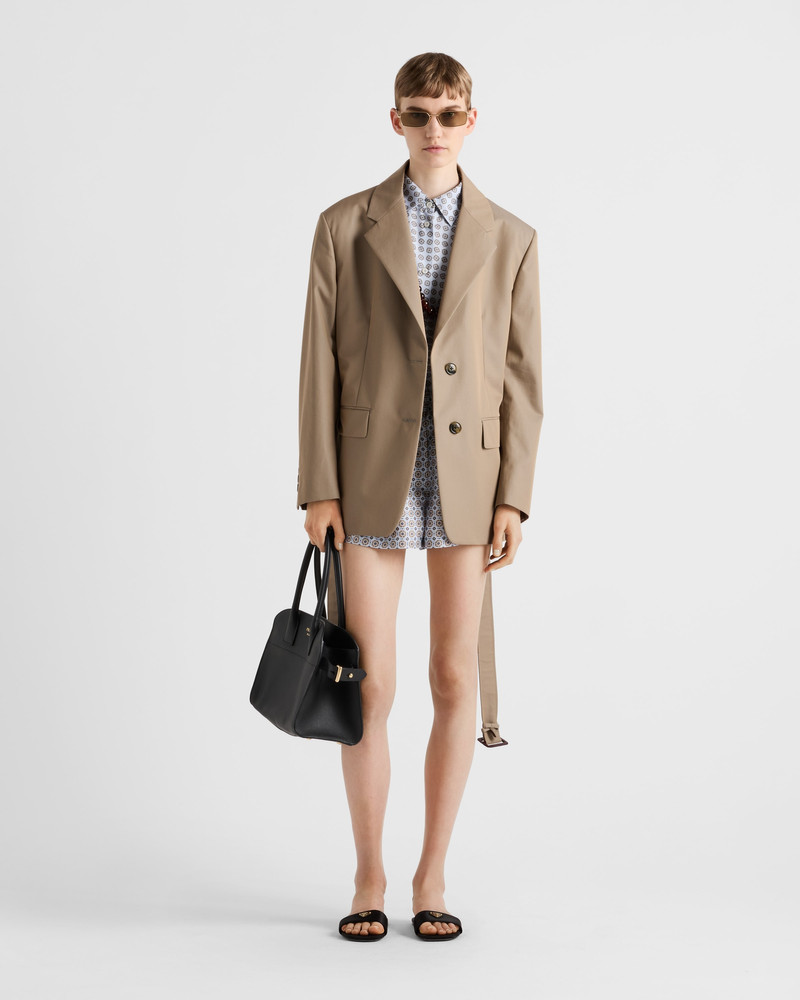 Prada Single-breasted twill jacket outlook