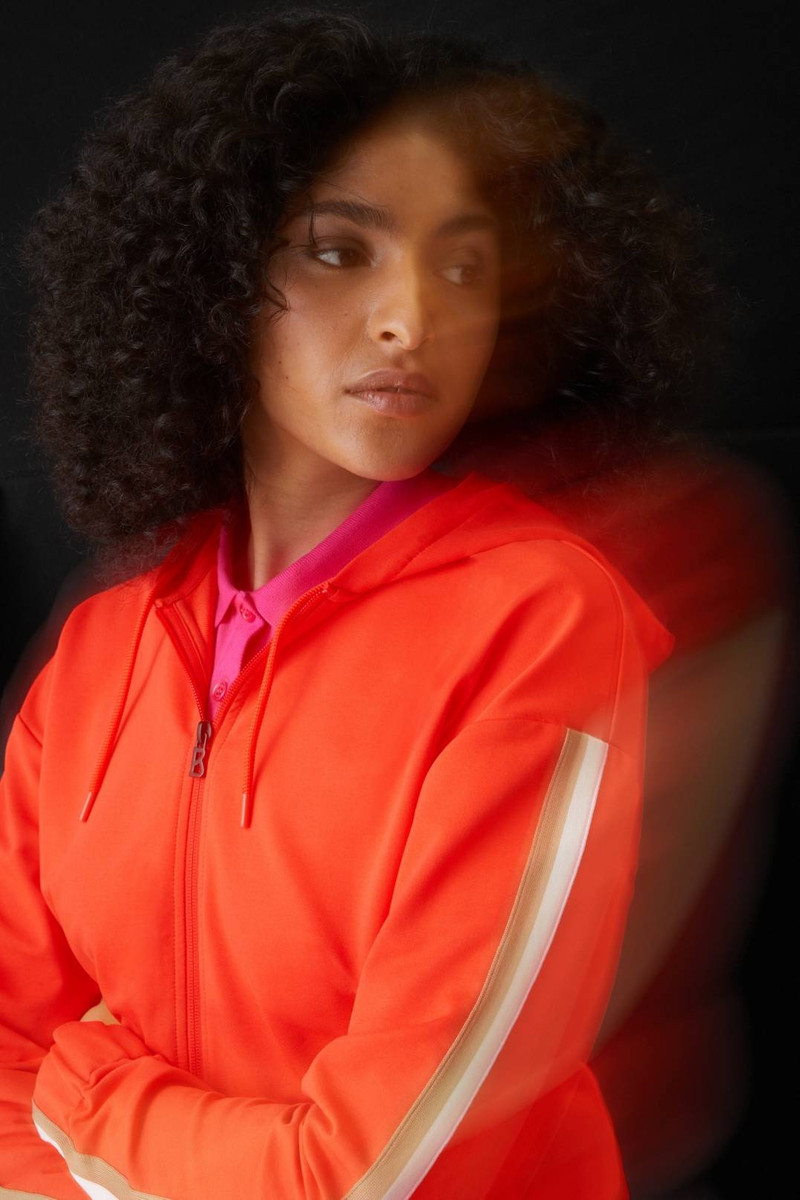 ELSIE SWEATSHIRT JACKET IN ORANGE 5