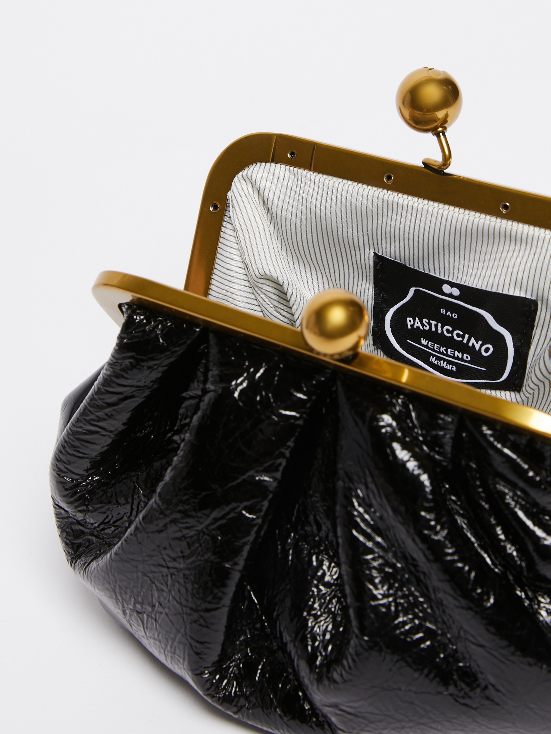 NAVETTA Small crinkled leather Pasticcino Bag - 6