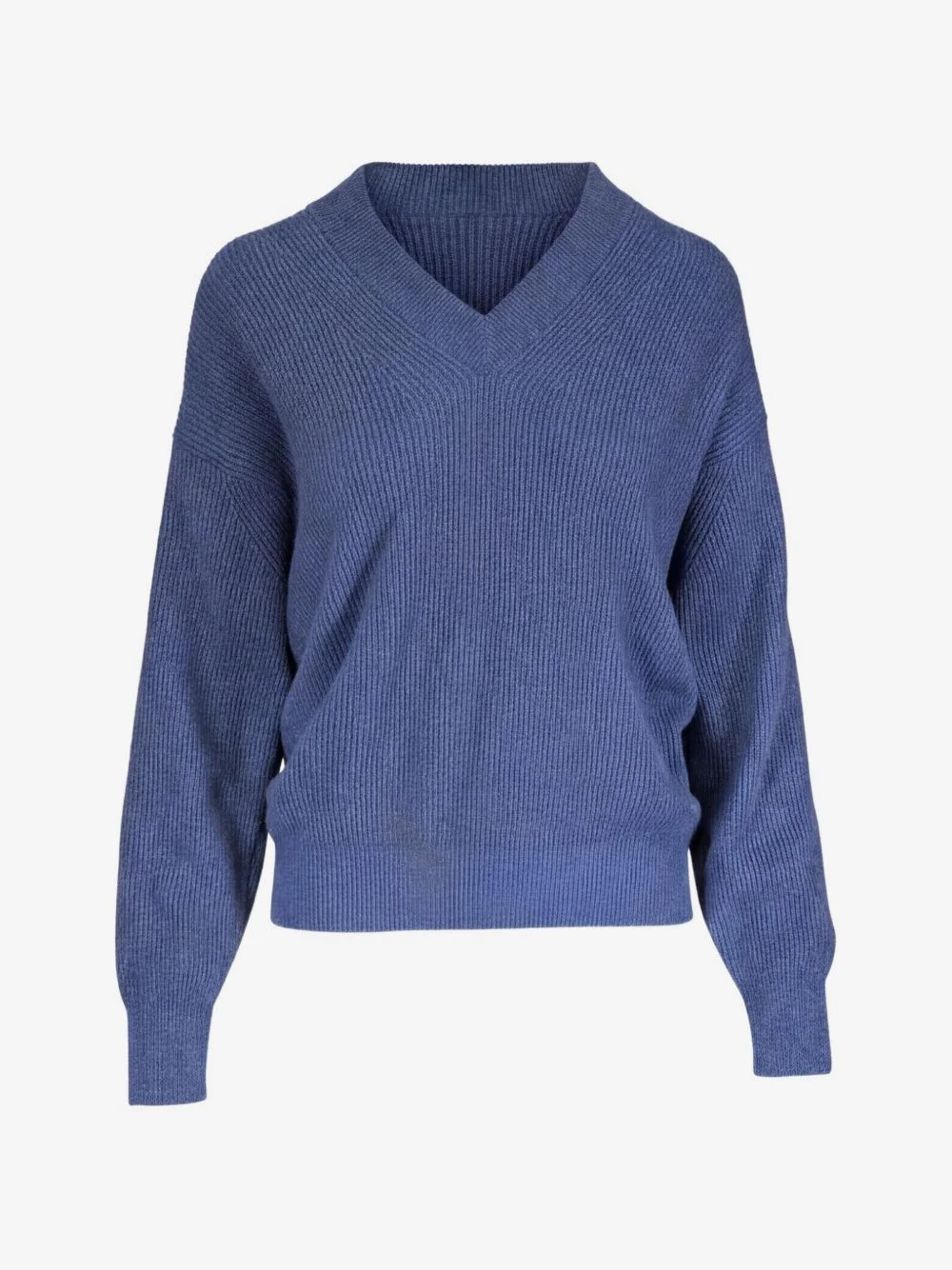 ribbed-knit V-neck cashmere sweater - 1