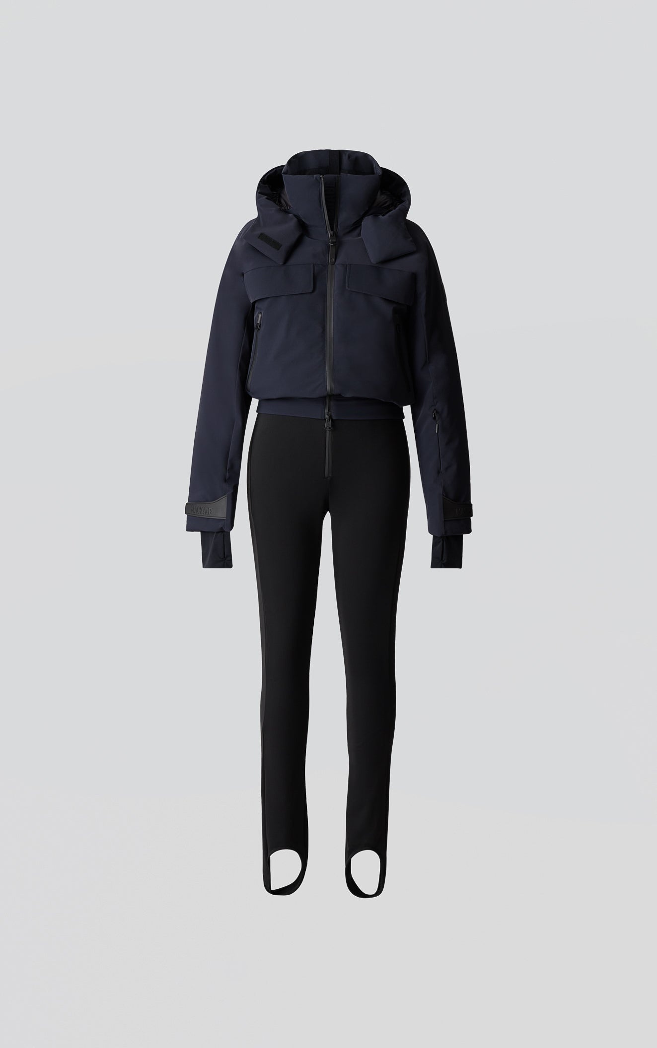 LUMI Down stirrup ski suit with hood - 1