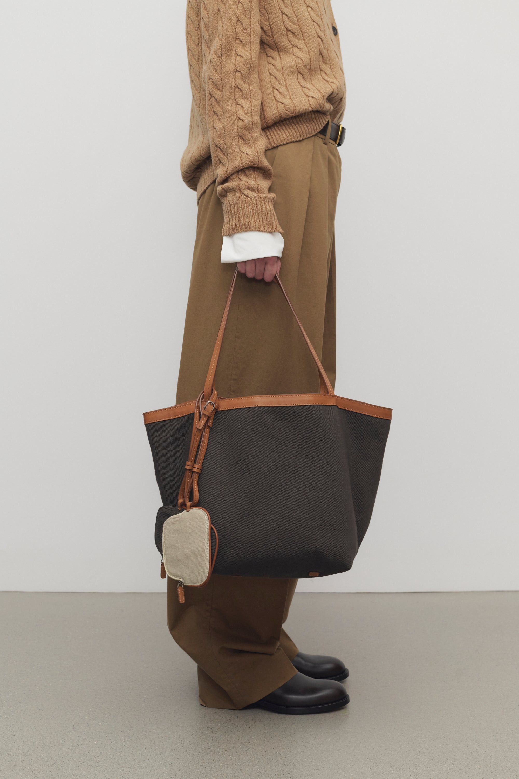 Park Tote Three Canvas Bag in Cotton and Leather - 6