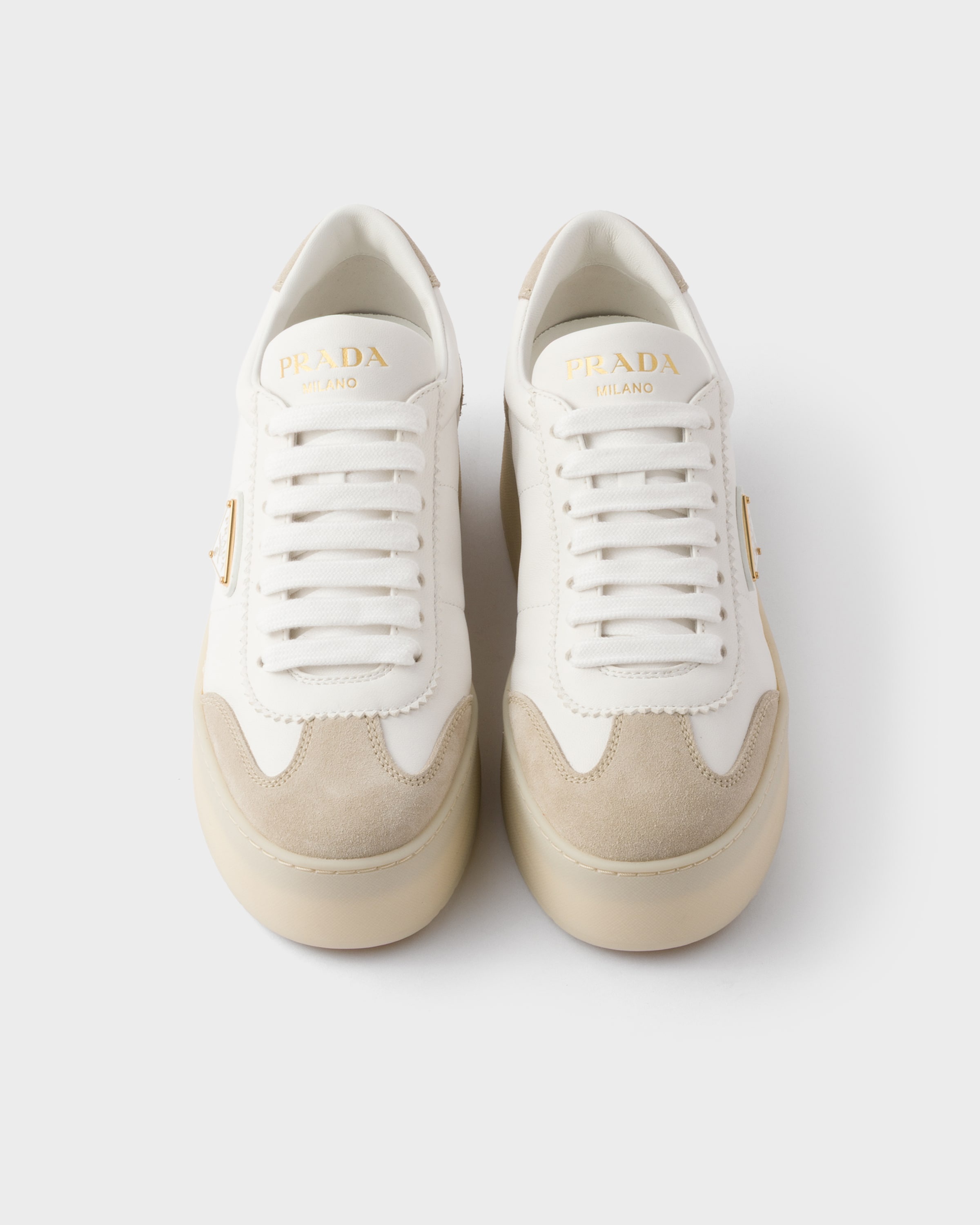 Downtown Bold nappa leather and suede sneakers - 3