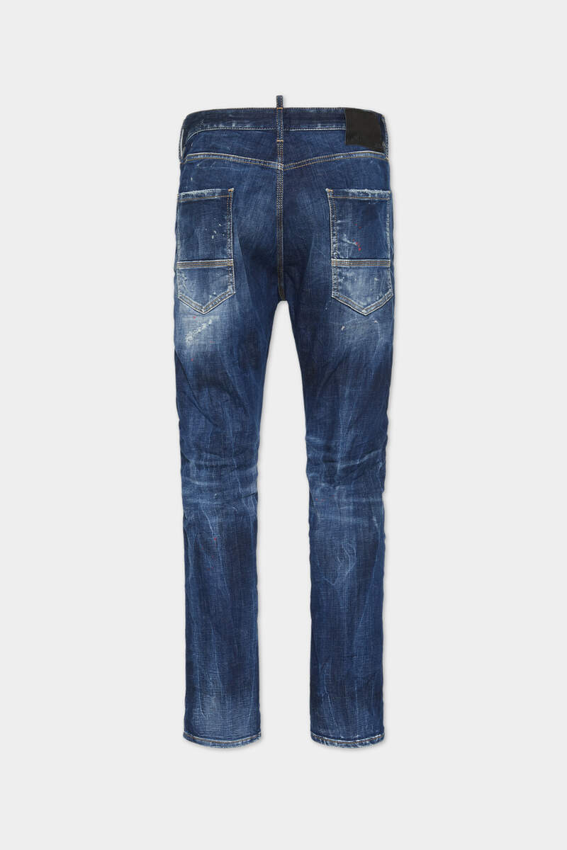 MEDIUM RIPPED WASH COOL GUY MINI FRONT JEANS - 2