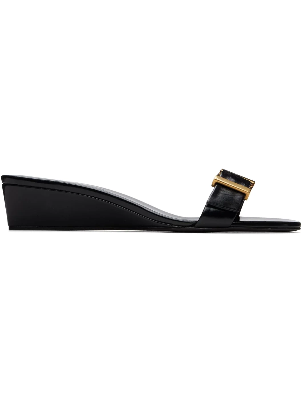 Black Manhattan Heeled Sandals - 1