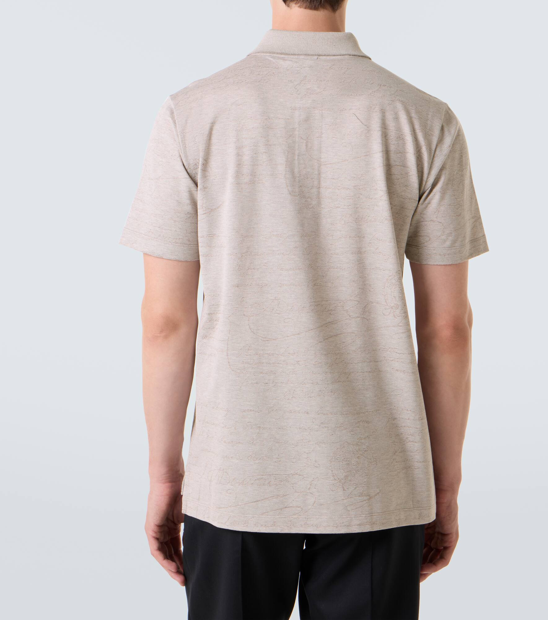 Printed cotton polo shirt - 4