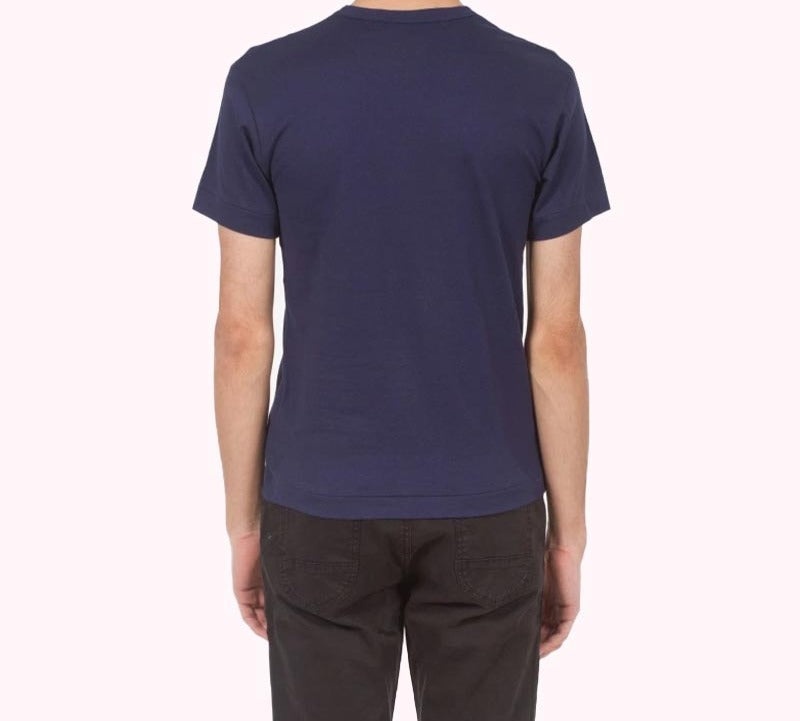COMME des GARCONS PLAY Play Logo Tee 'Navy White' AZ-T176-051-1 - 5
