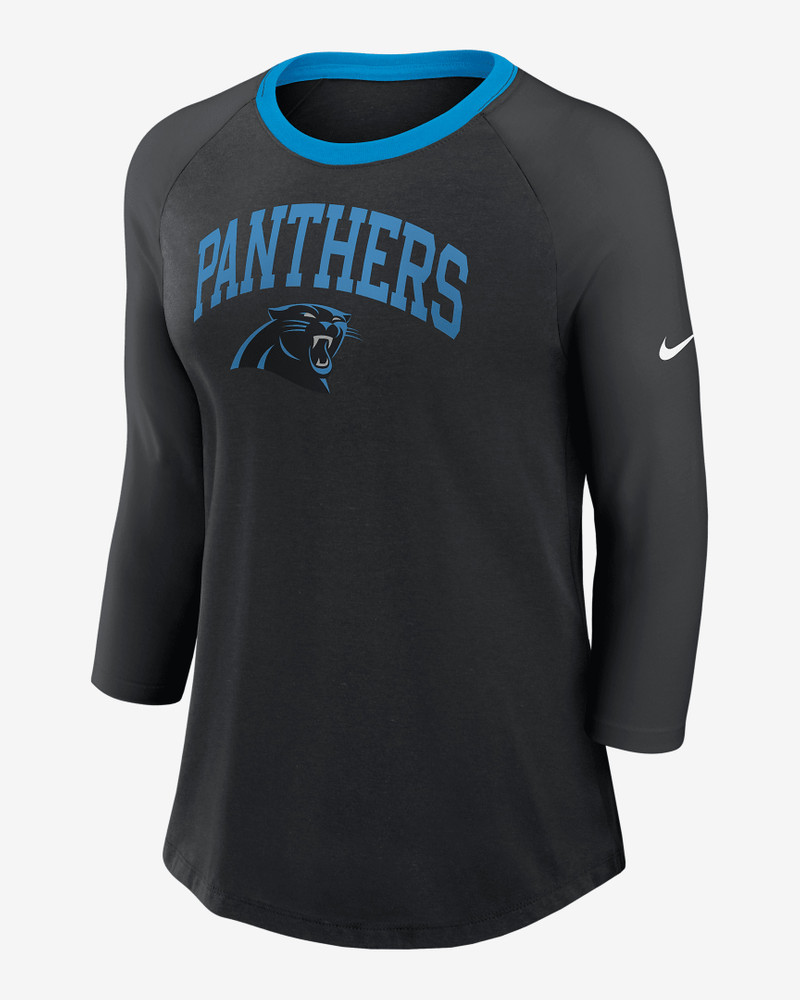 Carolina Panthers Women's Nike NFL 3/4-Sleeve T-Shirt 1
