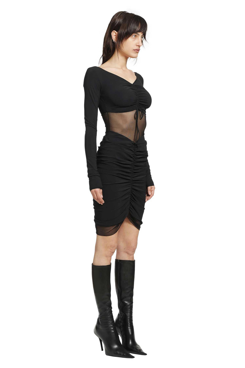 NENSI DOJAKA Ruched Ballet Mini Dress outlook