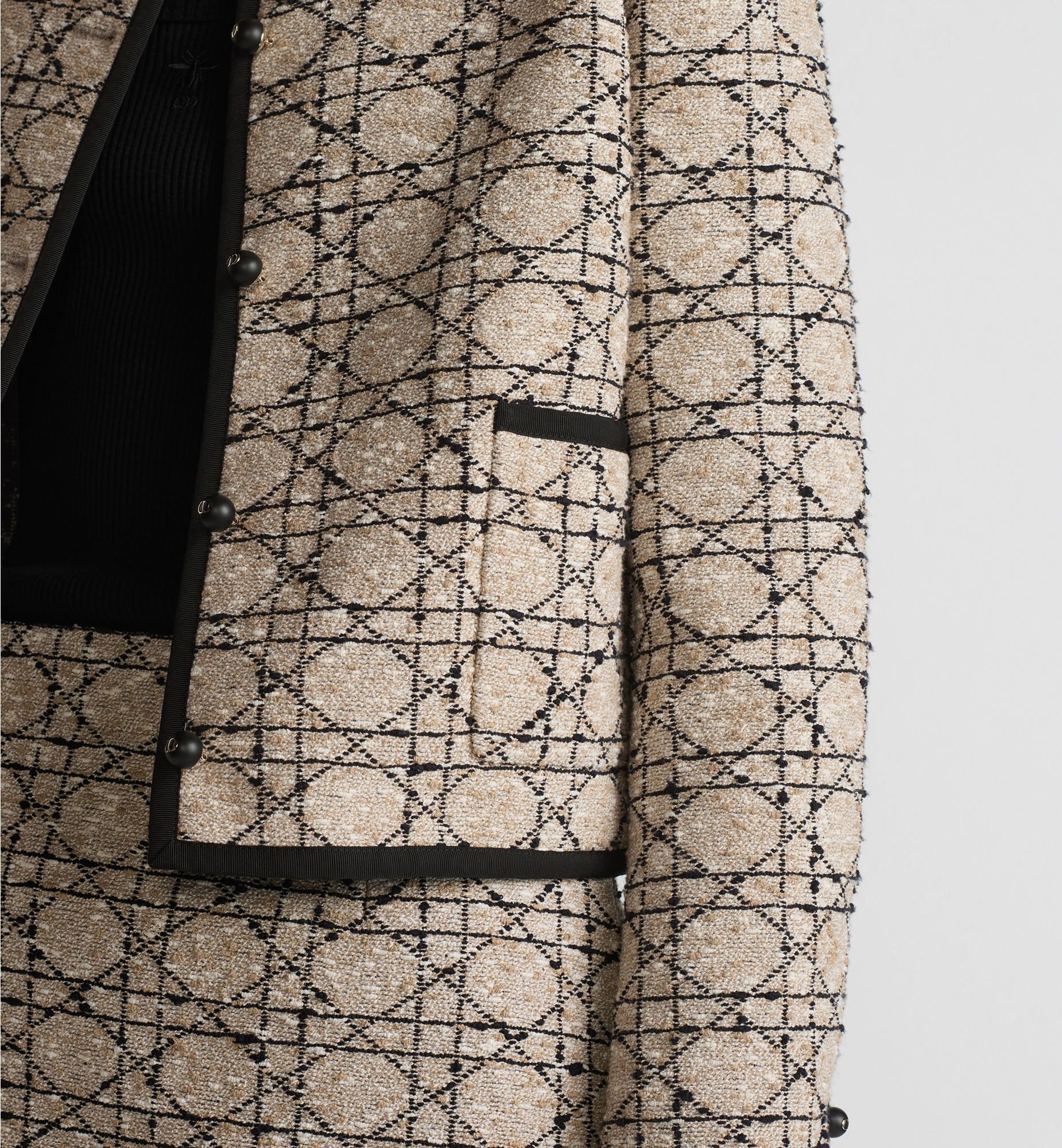 Cannage Cropped Jacket - 4