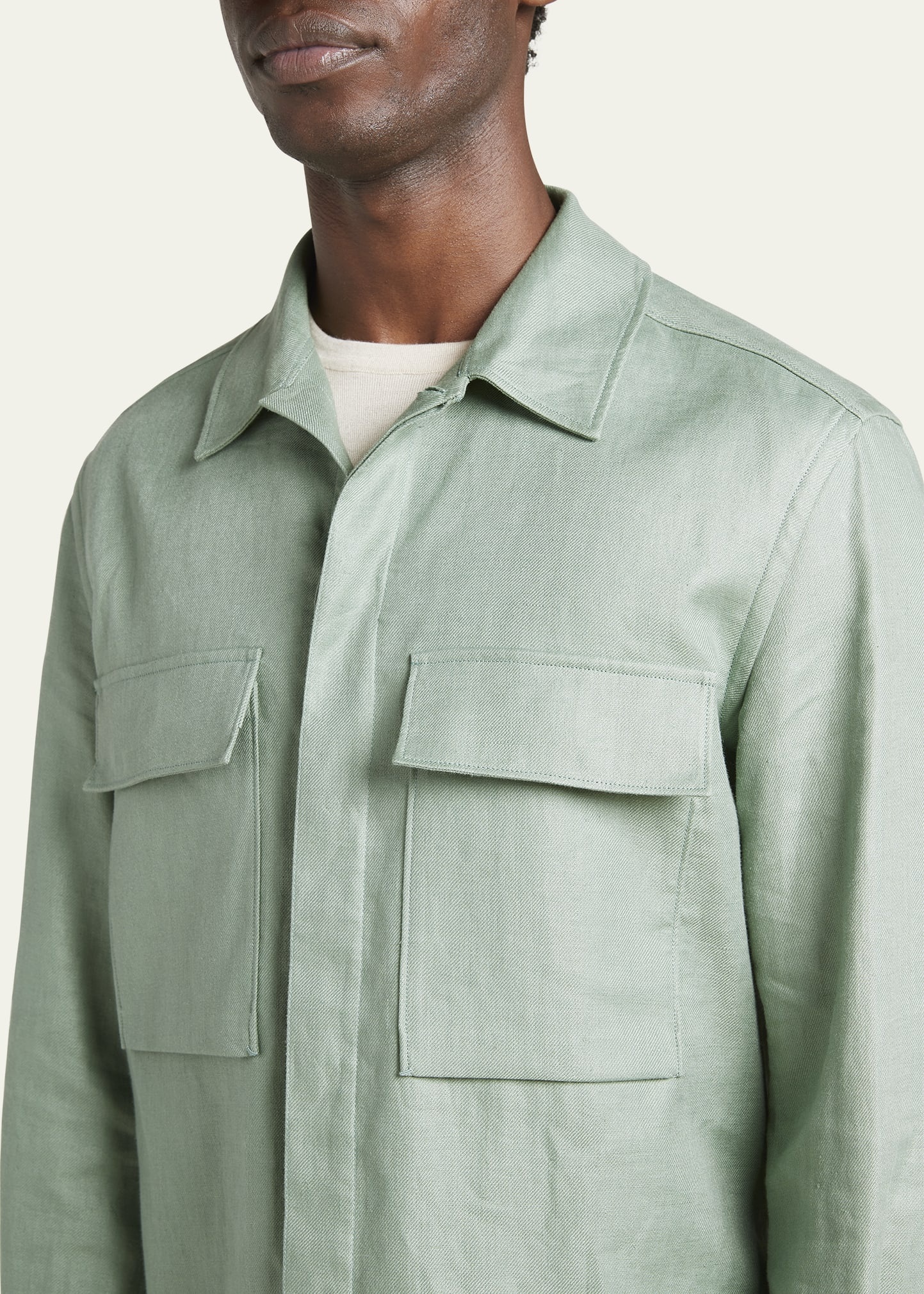 Men's Oasi Lino Overshirt - 5