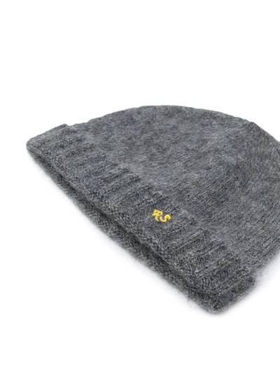 Raf Simons embroidered-logo beanie outlook