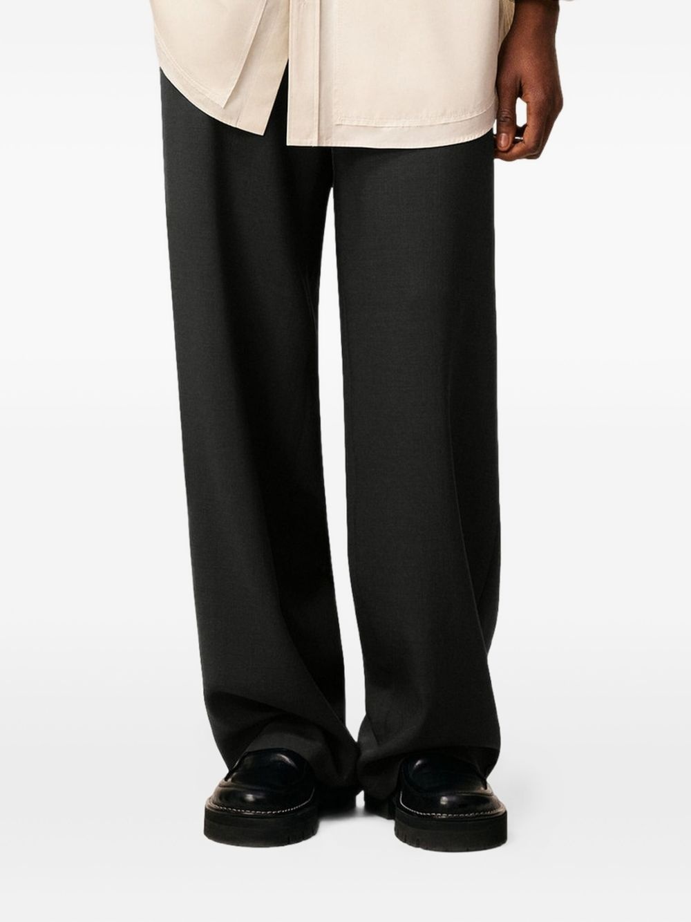 elasticated patch-pocket trousers - 4