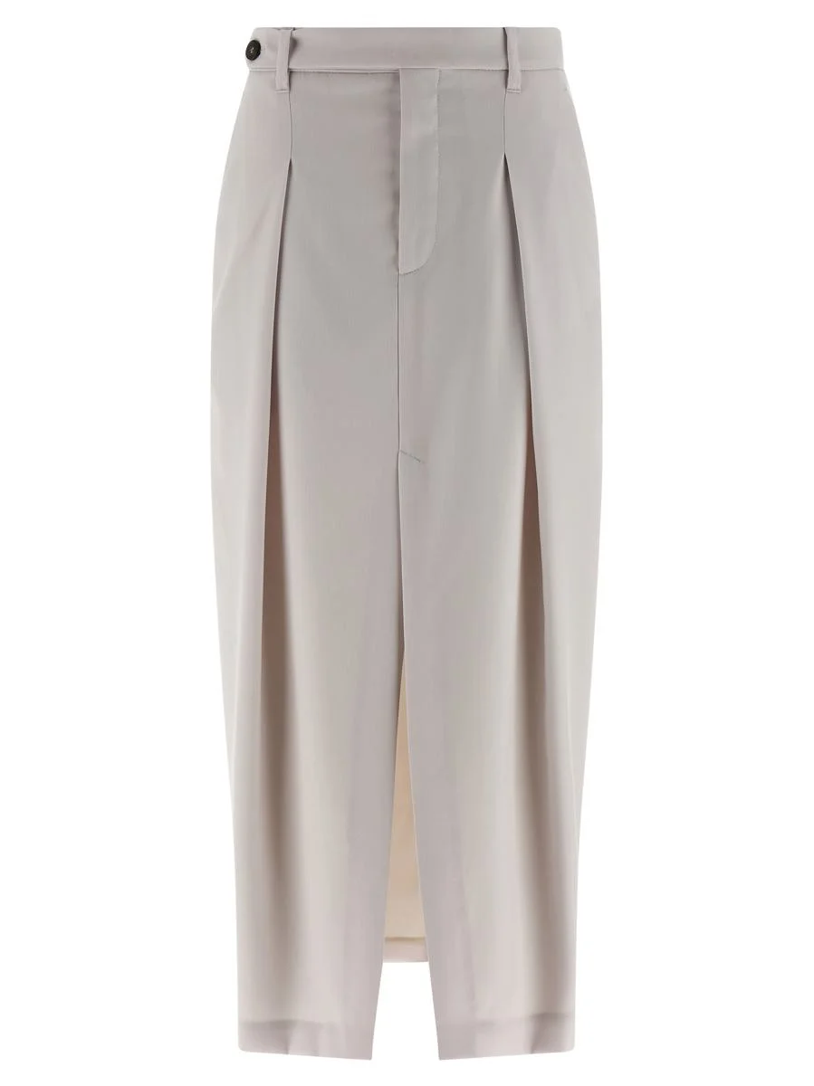 Brunello Cucinelli 'Sartorial Curved' Skirt - 1