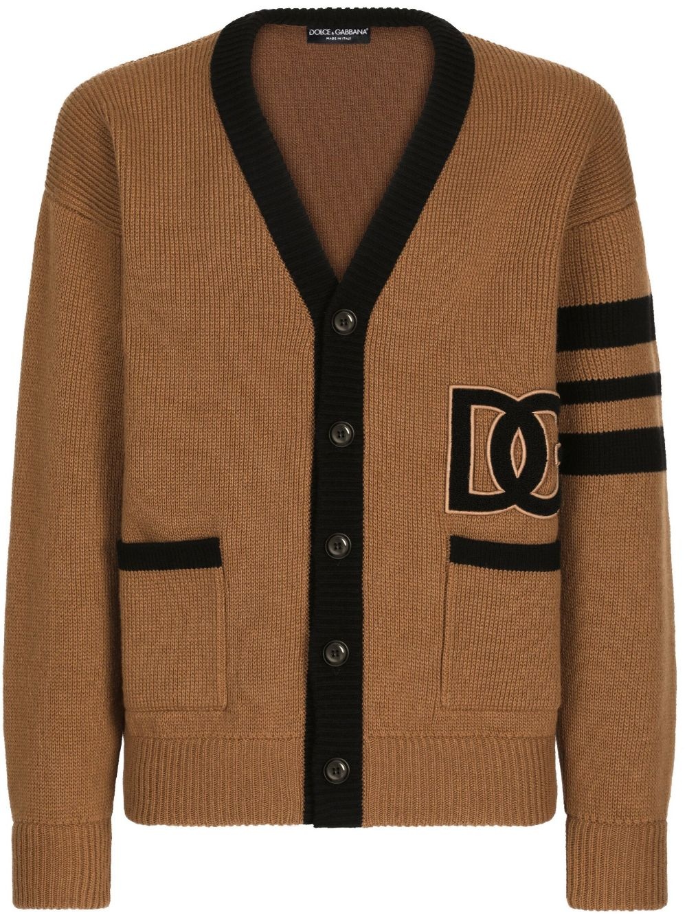 DG logo virgin-wool cardigan - 1