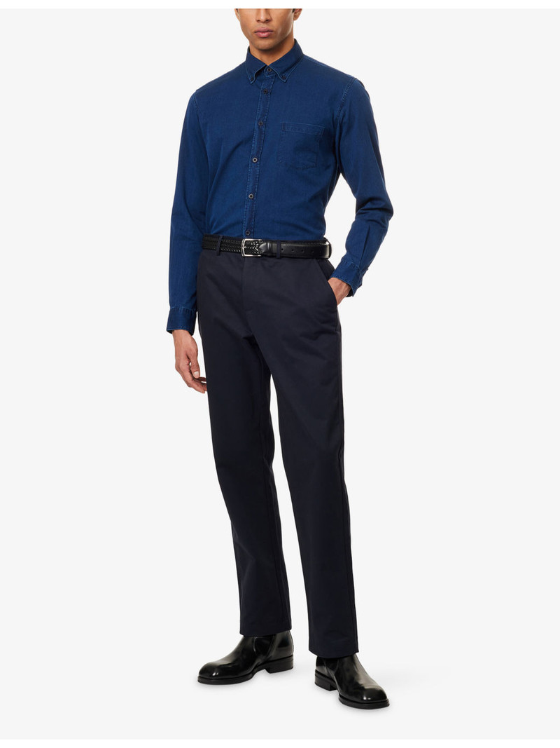 Sunspel Drill Straight-Leg Cotton Trousers outlook