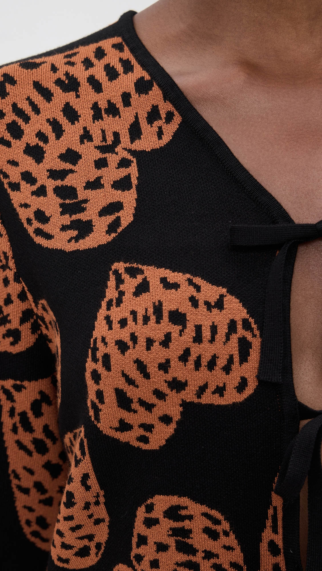 Leopard Hearts Knit Cardigan - 5