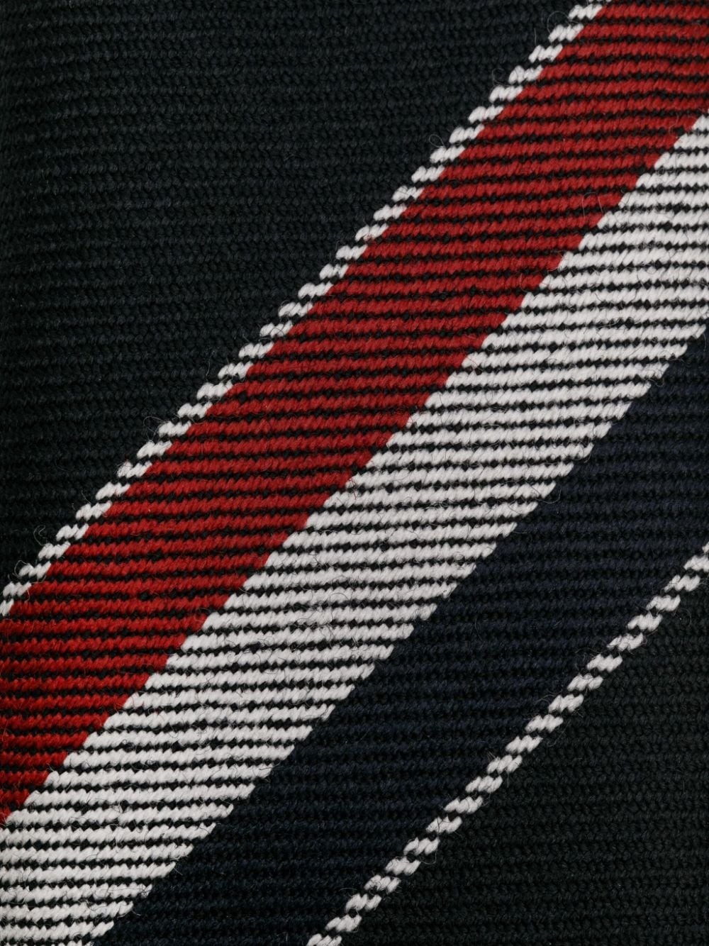 RWB-stripe wool tie - 2