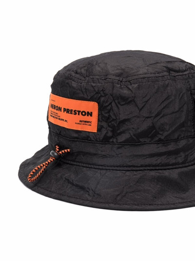 Heron Preston crinkled logo bucket hat outlook