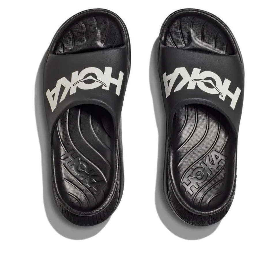 HOKA ONE ONE Ora Athletic Slides 'Black White' 1155154-BWHT - 3