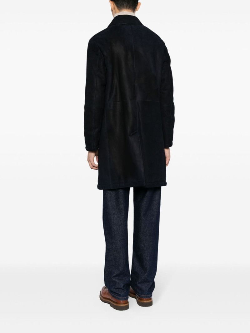 single-breasted leather coat 4