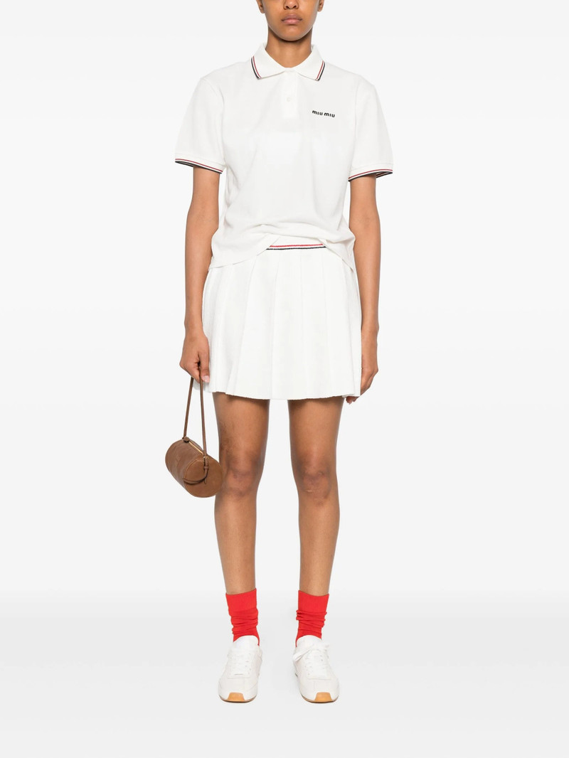 Miu Miu Miu Miu Logo-embroidered Polo Shirt outlook