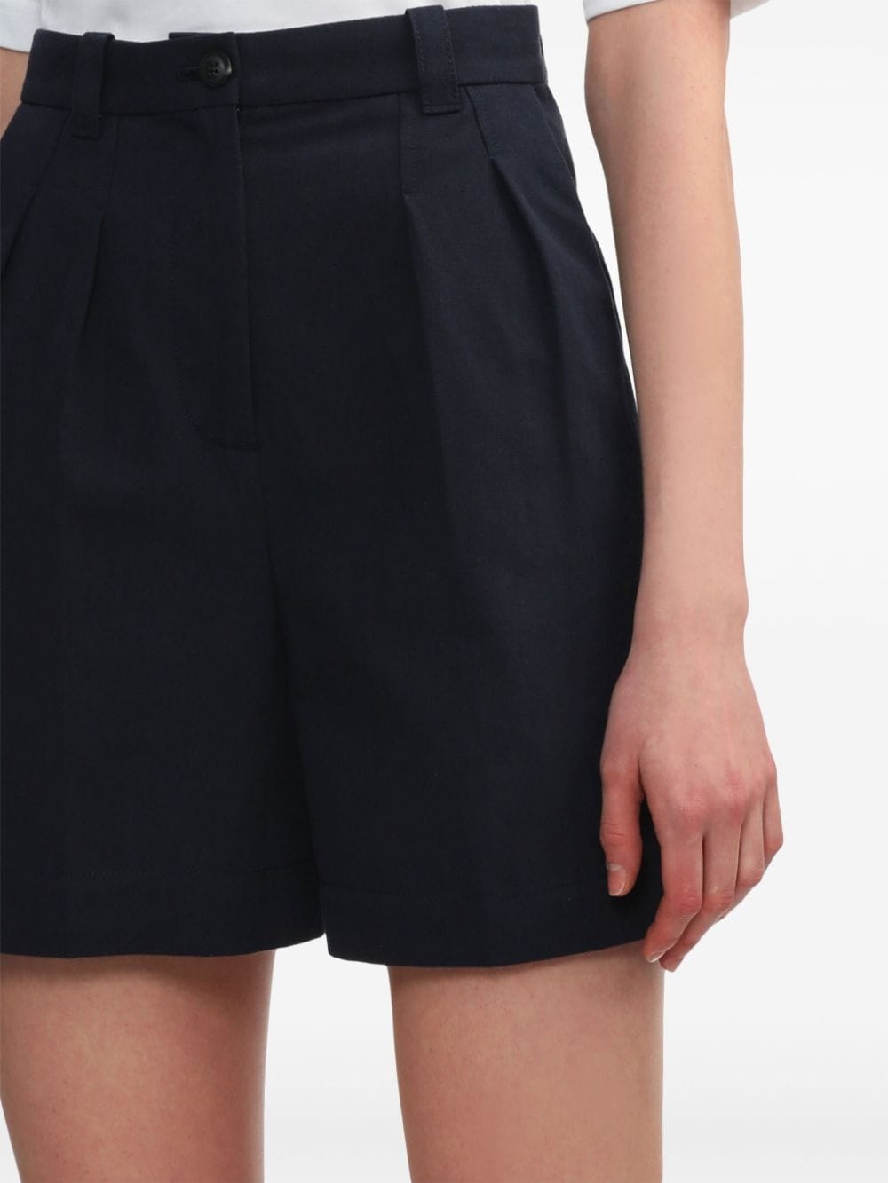 A.P.C. Nola pleated mini shorts | REVERSIBLE