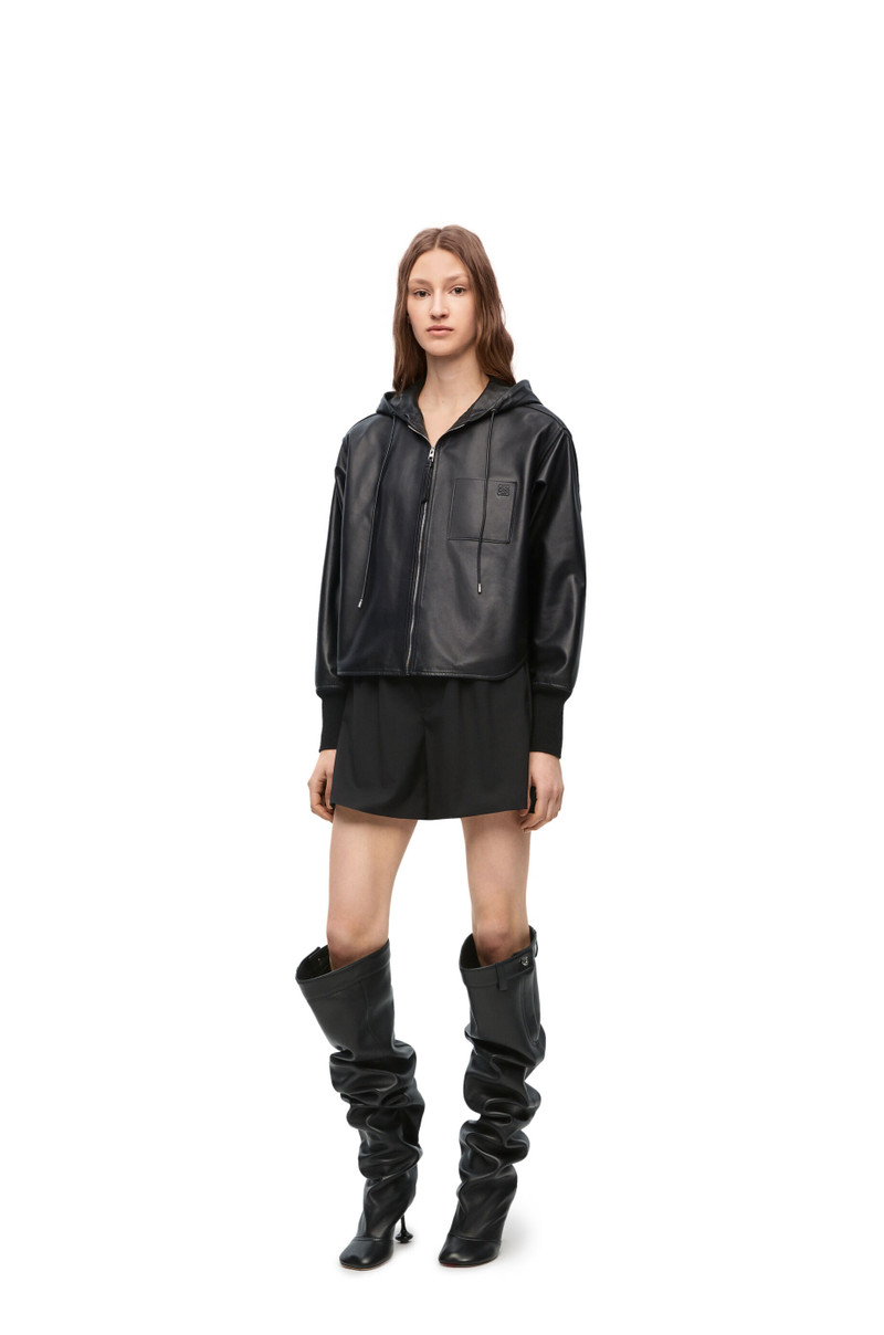 Loewe Hooded jacket in nappa lambskin outlook