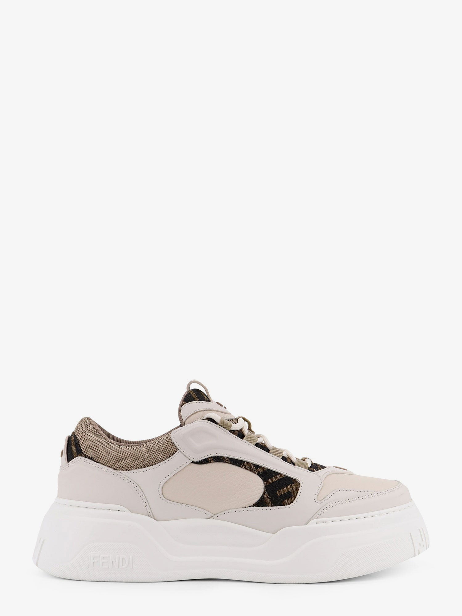 Fendi Fendi Force Low-Top Leather Sneakers - 1