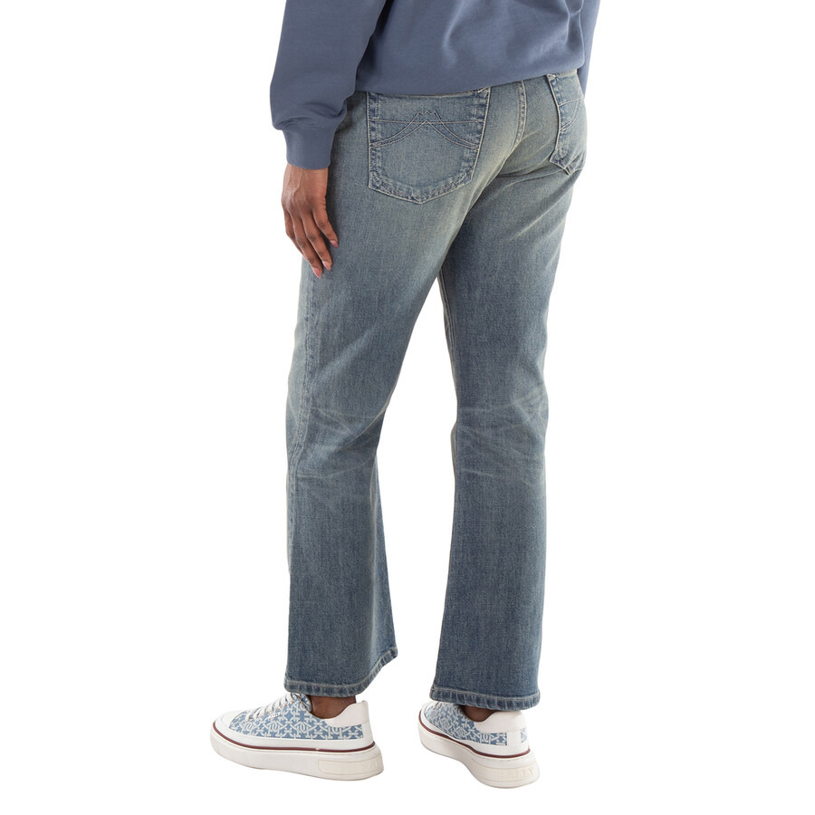 Kenzo Logo-Patch High Waisted Jean - 4
