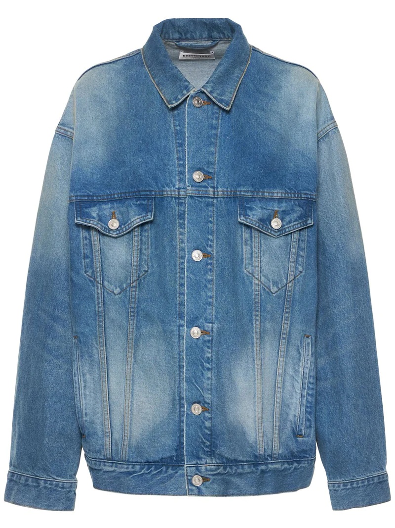 LARGE FIT JAPANESE COTTON DENIM JACKET - 1