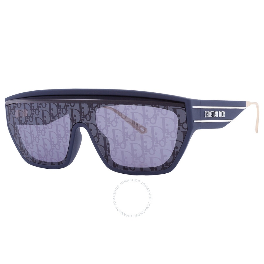 Dior DIORCLUB M7U Blue Logo Shield Sunglasses CD40152U 91X141 - 2