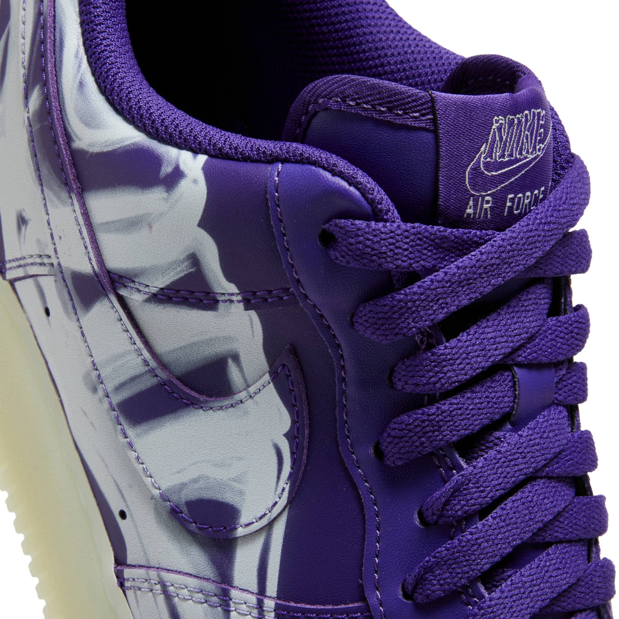 Nike Air Force 1 Low 'Purple Skeleton' | goat | REVERSIBLE