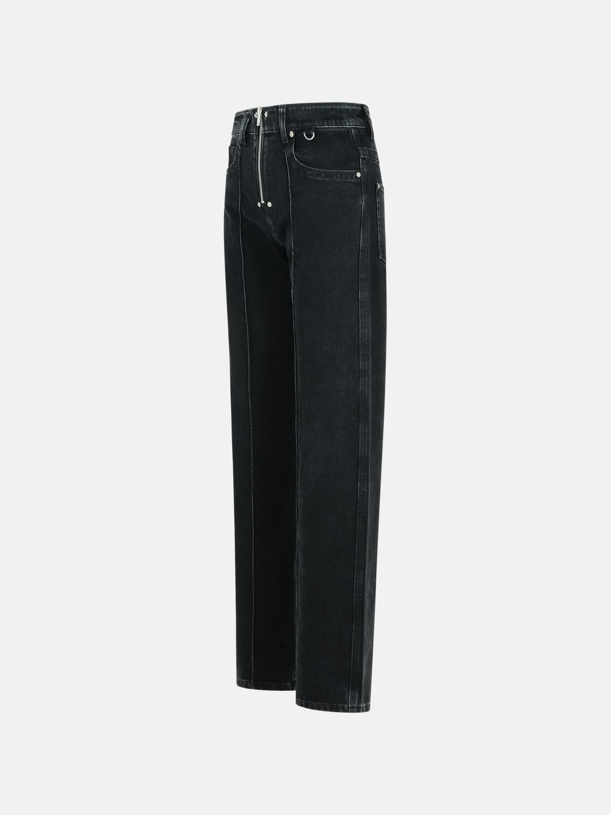 'STELY' BLACK DENIM PANTS - 2