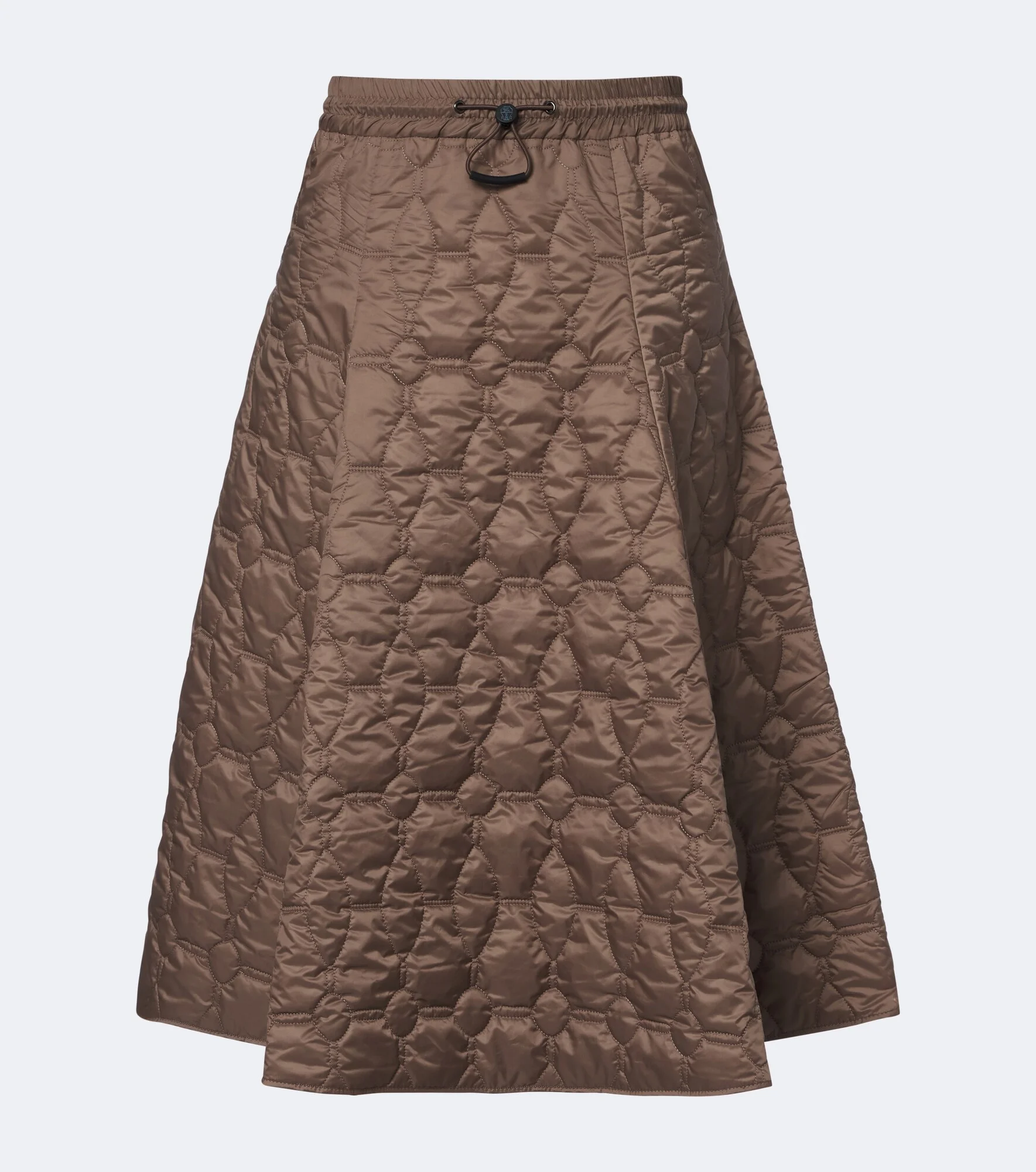 Padded quilted midi skirt - 1