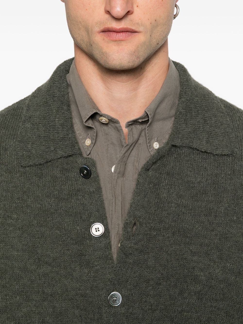 alpaca wool-blend cardigan - 5