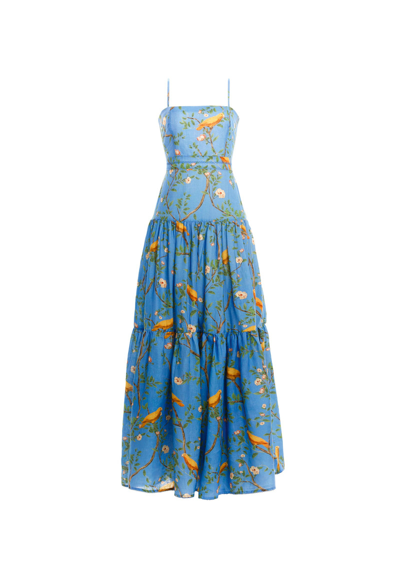 Lima Canarios Blue Maxi Dress 1