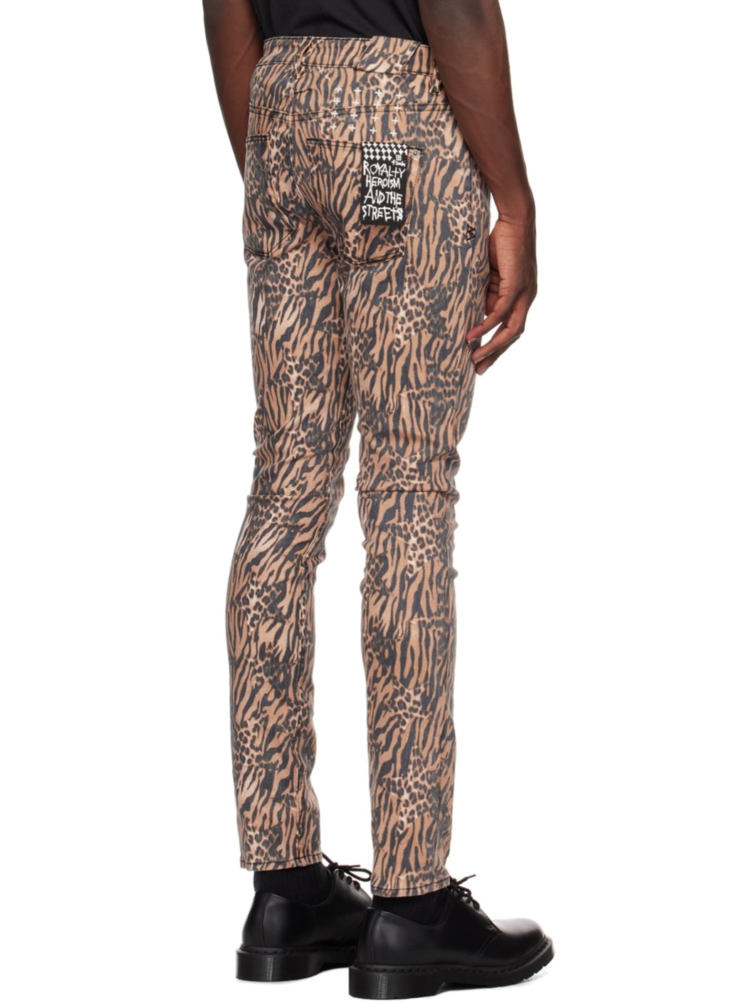 Beige & Black Chitch Zoo Jeans - 3