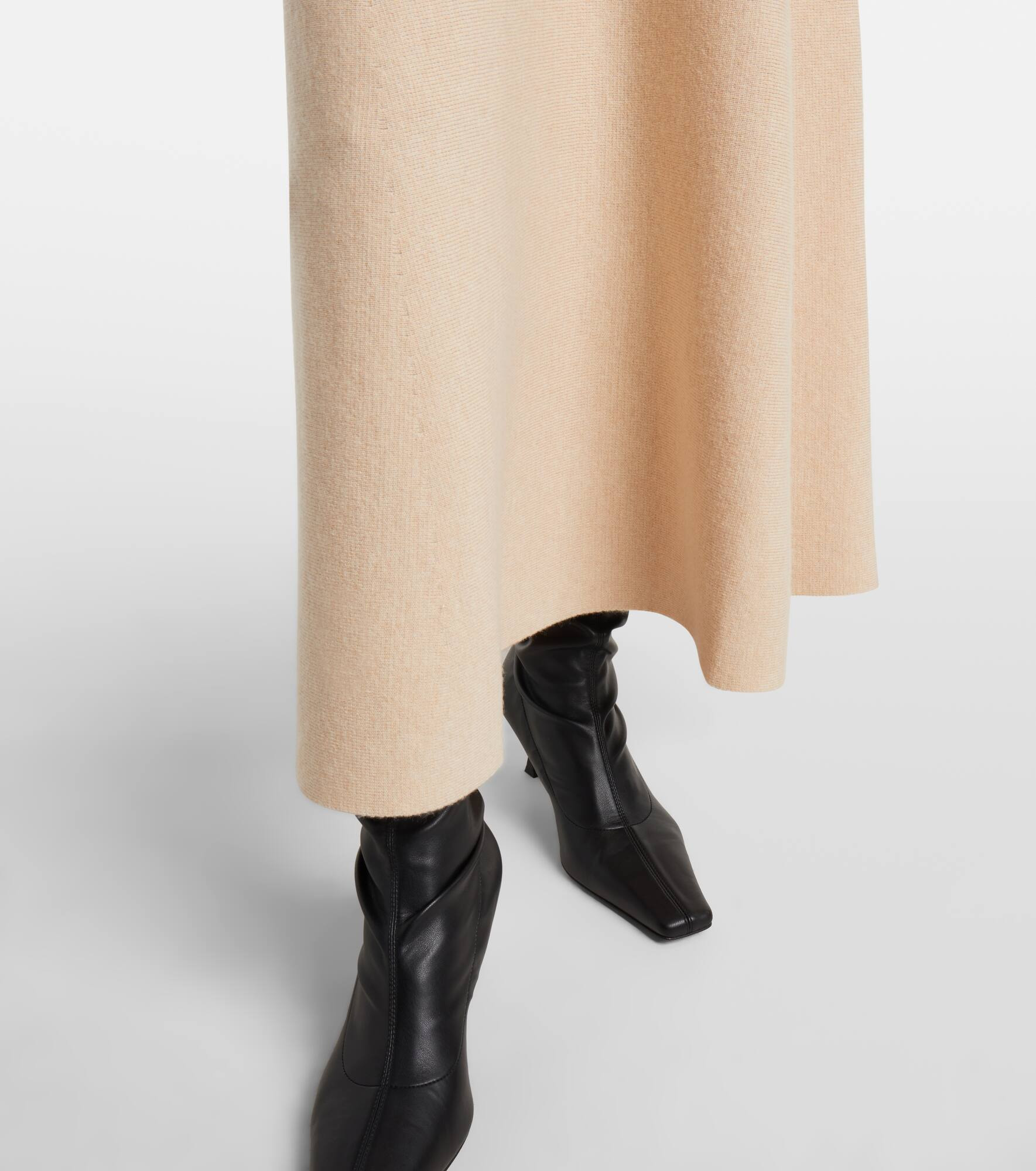 Giberna wool and cashmere maxi skirt - 5