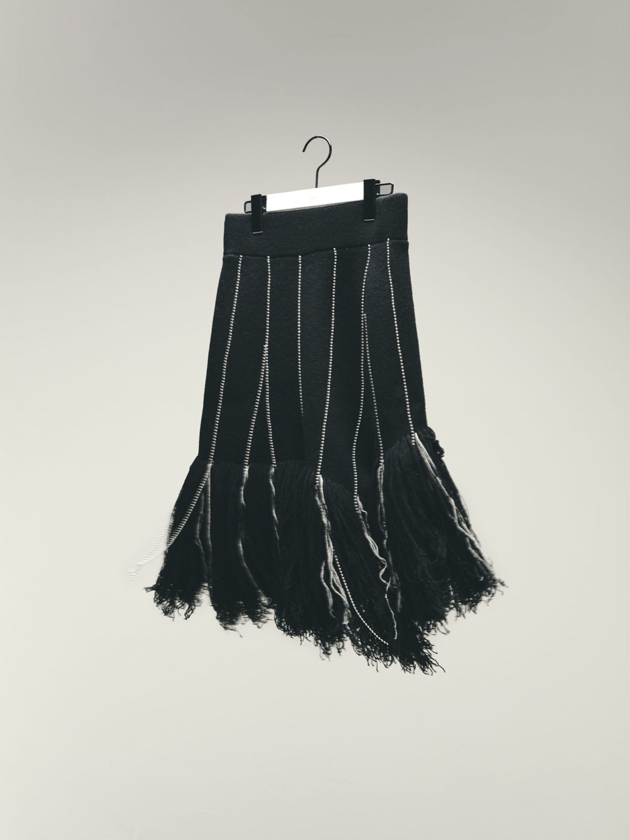 Chalk Stripe Knit Skirt - 1